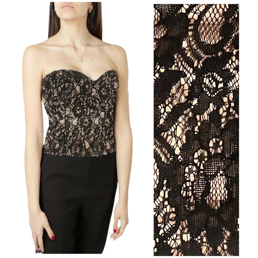 ANGL Strapless Lace Corset Top
